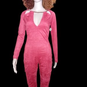 Elegant red jumpsuit